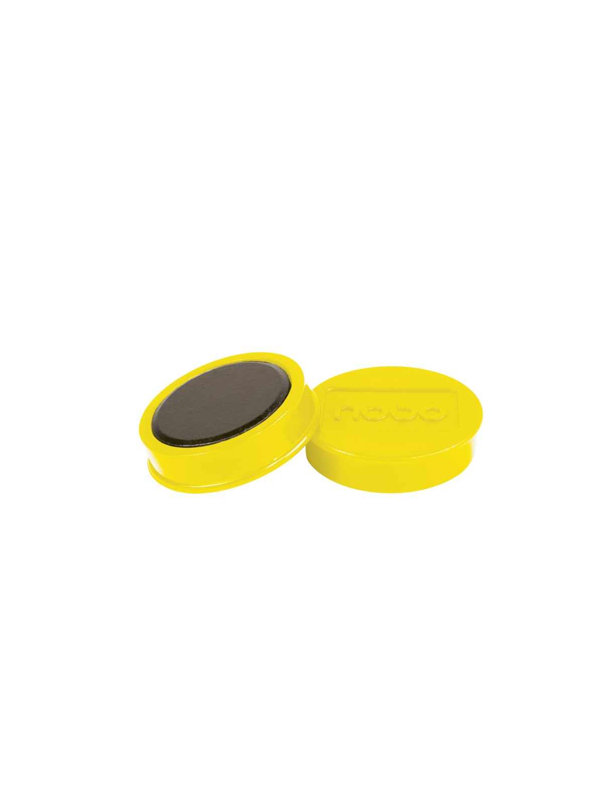 Nobo Magnete, 38 mm, extra stark, 10 Stück, farbig sortiert Gelb