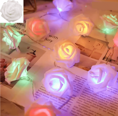 Inspire Essentials 3M LED Rose Fairy Lights For Bedroom Wedding And Garden Decor multi Rose