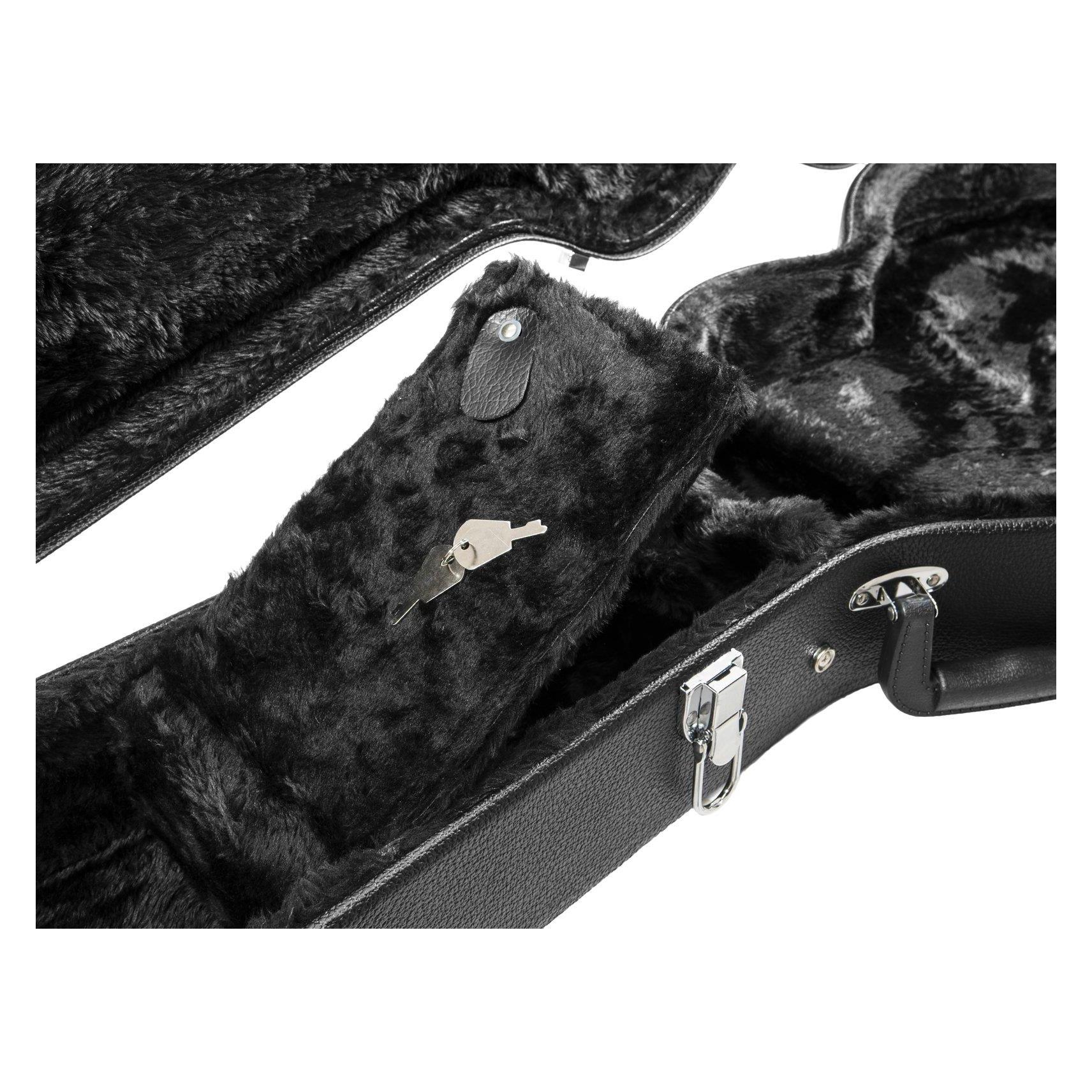 Dimavery Form-Case E-Gitarre LP, schwarz (E-Gitarre) (26341023)