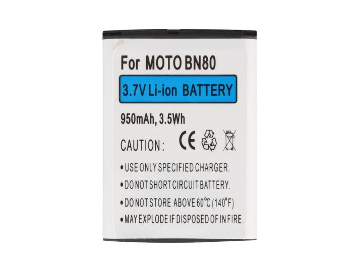 AccuCell batterij MOTOROLA BACKFLIP BN80 SNN5851 SNN58 - Li-ion - Overcharge en overheating bescherming