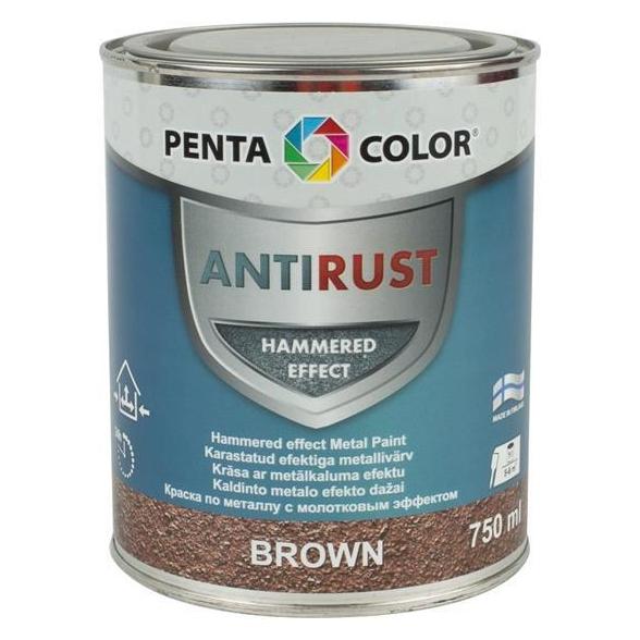 Pentacolor Paint Pentac Antirust Hammered Brn 750ml (750 ml) (33044298)