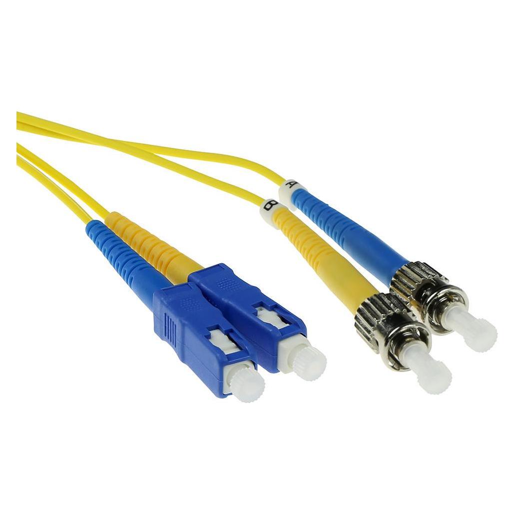 ACT SC-ST 9/125um OS1 Duplex 1.50m 1.5m 1.5m SC ST Gelb Glasfaserkabel (1.50 m) (RL2951)