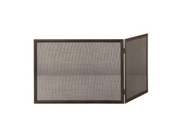 Heibi Metall Kaminholzregal Heibi Funkenschutz Stahl/Draht schwarz glimmer 70/110x50 cm zweiteilig