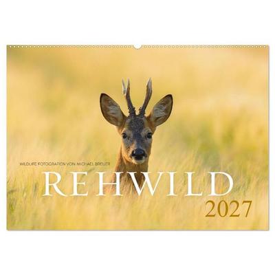 Rehwild 2027 (Wandkalender 2027 DIN A2 quer), CALVENDO Monatskalender