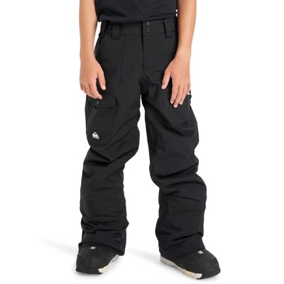 Snowboardhose QUIKSILVER "Utility", Jungen, Gr. 8, Normalgrößen, schwarz, Obermaterial: 100% Polyester., Hosen