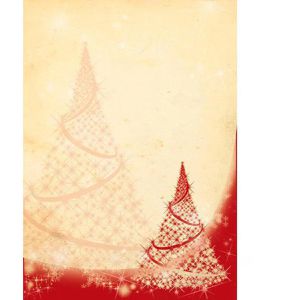 Böttcher-AG Weihnachtsbriefpapier Weihnachtsbaum, A4, 90g/m², 25 Blatt