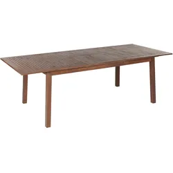 GARTENTISCH Akazienholz dunkelbraun 180-240/100 cm ausziehbar Cesana