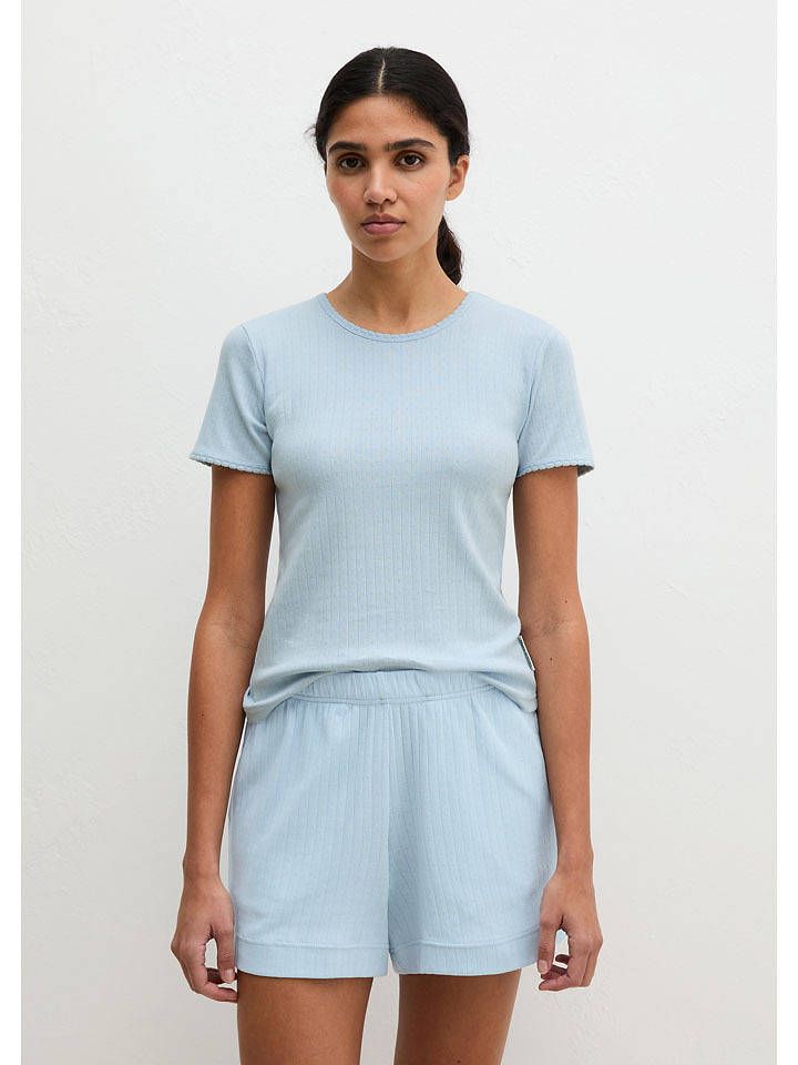 Marc O´Polo Bodywear Pyjama-Oberteil in Hellblau - S
