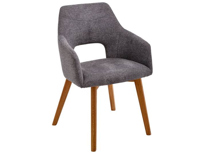 Voleo Sessel EVITA, anthrazit, Stoff