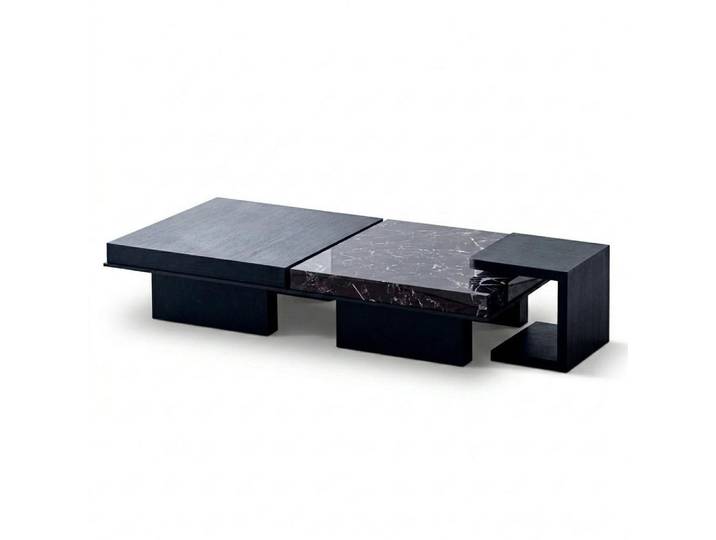 JVmoebel Couchtisch Modulares Couchtisch Set Modern Schwarz Design Wohnzimmertisch, Made in Europa