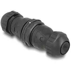 DeLOCK Kabelverbinder LSA zu LSA Cat.6A IP68 staub- und wasserdicht schwarz