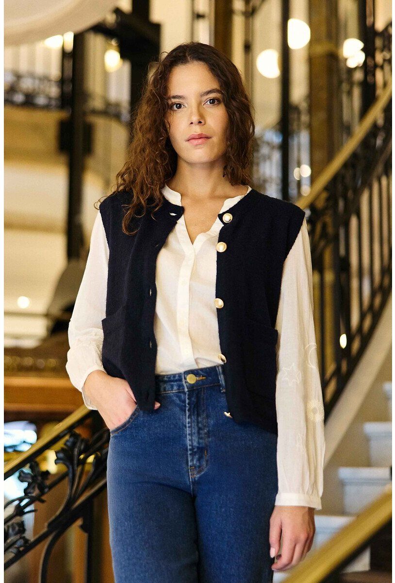 LA PETITE ETOILE Gilet sans manches col rond, MORI