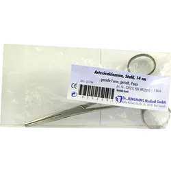 Arterienklemme Stahl Pean 14cm 1 ST
