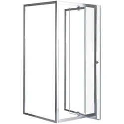 Flexi Wand-Winkelduschkabine 90x90 cm ohne Duschwanne