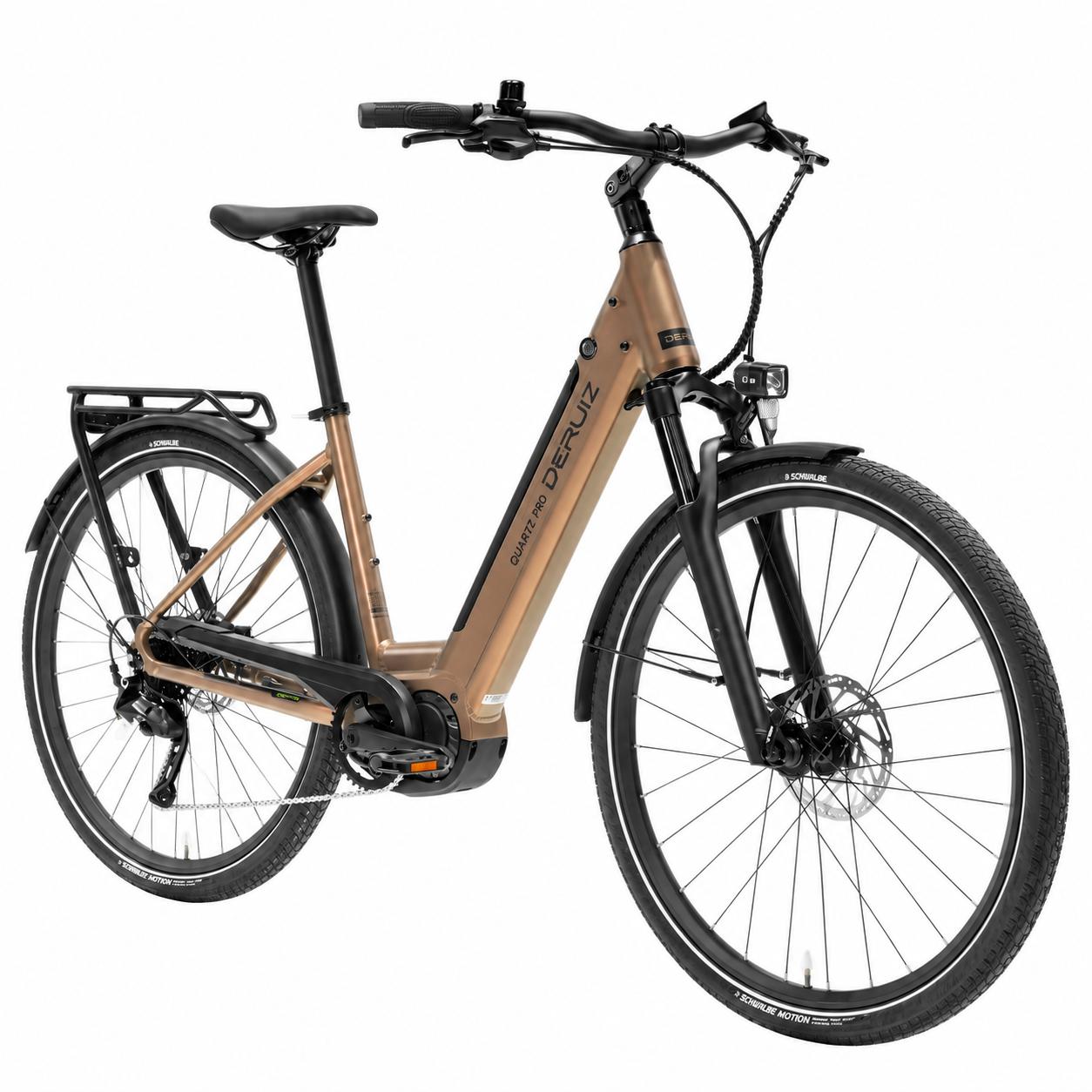 DERUIZ Quartz Pro 2026 E-Bike Citybike 28 Zoll, 250 W Mittelmotor, 100 Nm, 644 Wh Akku