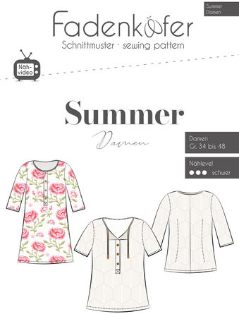 Fadenkäfer Schnitt "Bluse Summer" für Damen