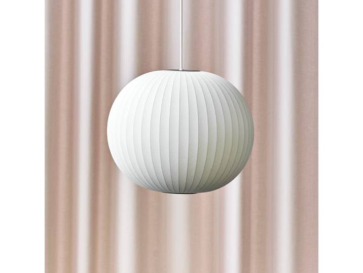 Nelson Ball Bubble Pendelleuchte M Off-White - Herman Miller HAY - Wohnzimmer - Design - Kunststoff - Einflammig
