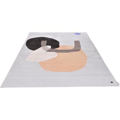 Teppich TOM TAILOR HOME "Shapes - SIX", beige, B:140cm H:5mm L:200cm, Polyester, Teppiche, Teppich, Kurzflor, bedruckt, modernes Design