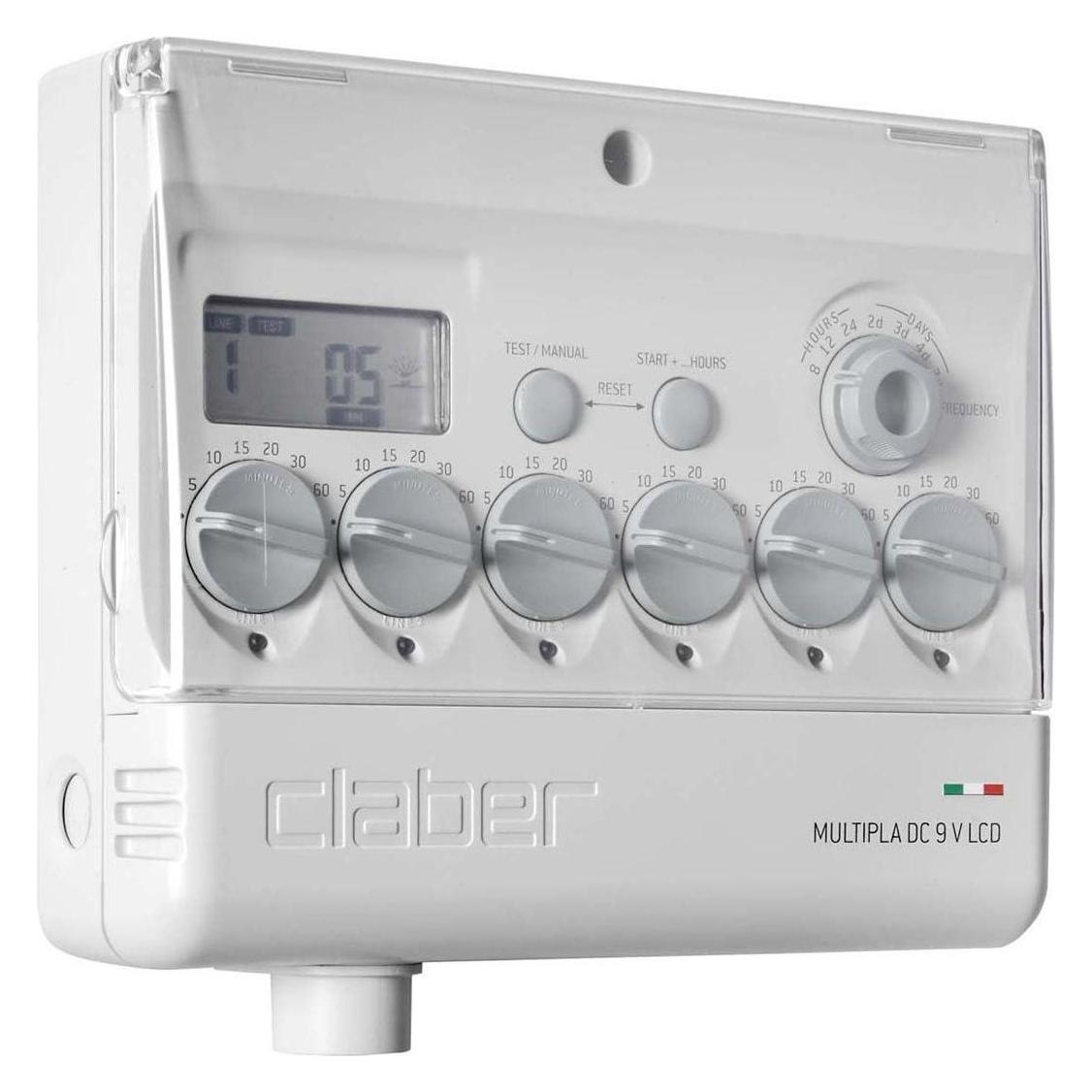 Claber Multipla DC V9 Programmiergerät für 6 Zonen (Bewässerungscomputer) (39818534)