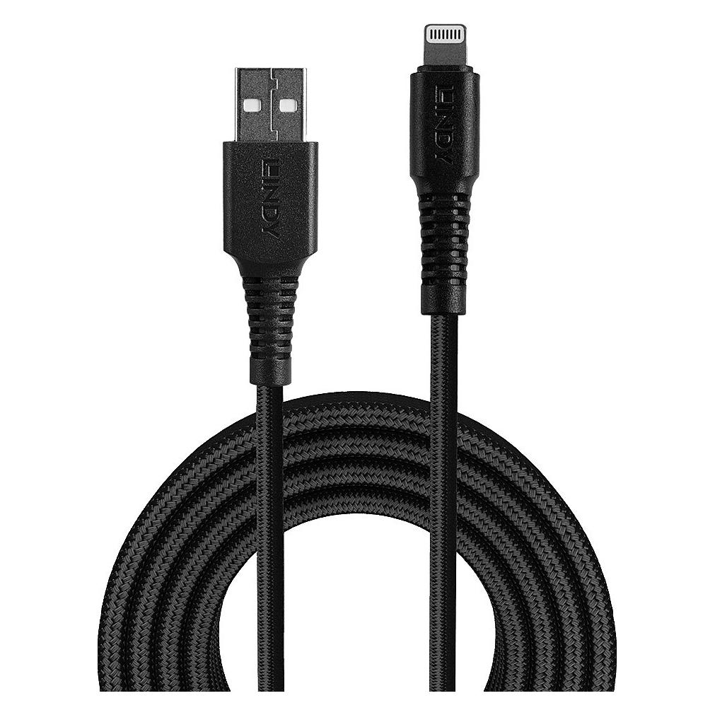 Lindy Lightning Ladekabel (0.50 m, USB 2.0) (31290)