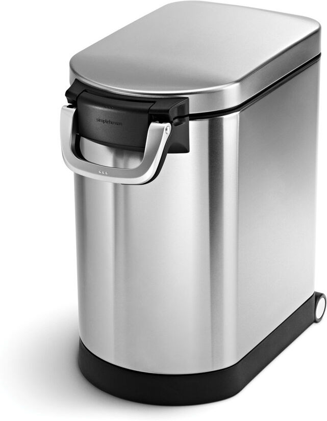 Simplehuman Pet Food Storage Bin Stainless Steel 40 lb
