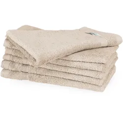Tchibo - Schöner WOHNEN-Kollektion 6 Gästehandtücher »Cuddly« - braun