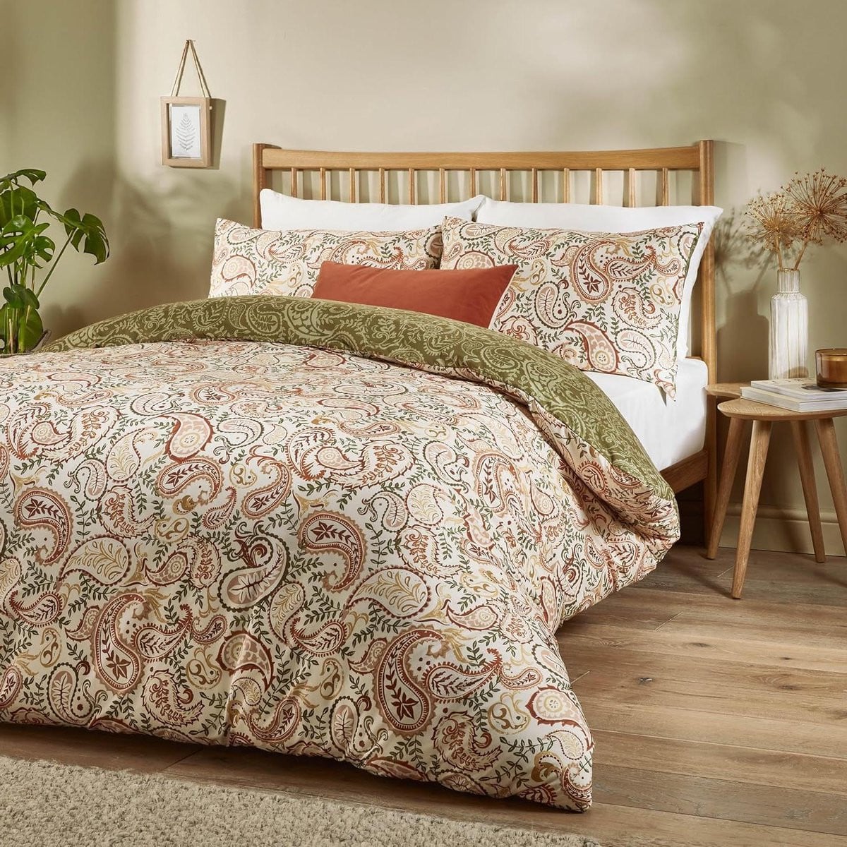 Omkeerbaar Paisley Dekbedovertrek Set voor Tweepersoons - Veelkleurig