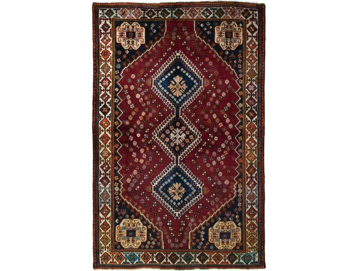 Shiraz Teppich 158x245 Handgeknüpft Orientteppich Perserteppich Wolle