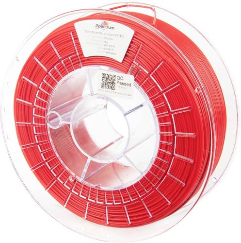 Spectrum Filaments 80657 Premium PCTG Filament PCTG chemisch beständig, geruchsarm 1.75mm 1000g Traffic Red, Rot 1St.