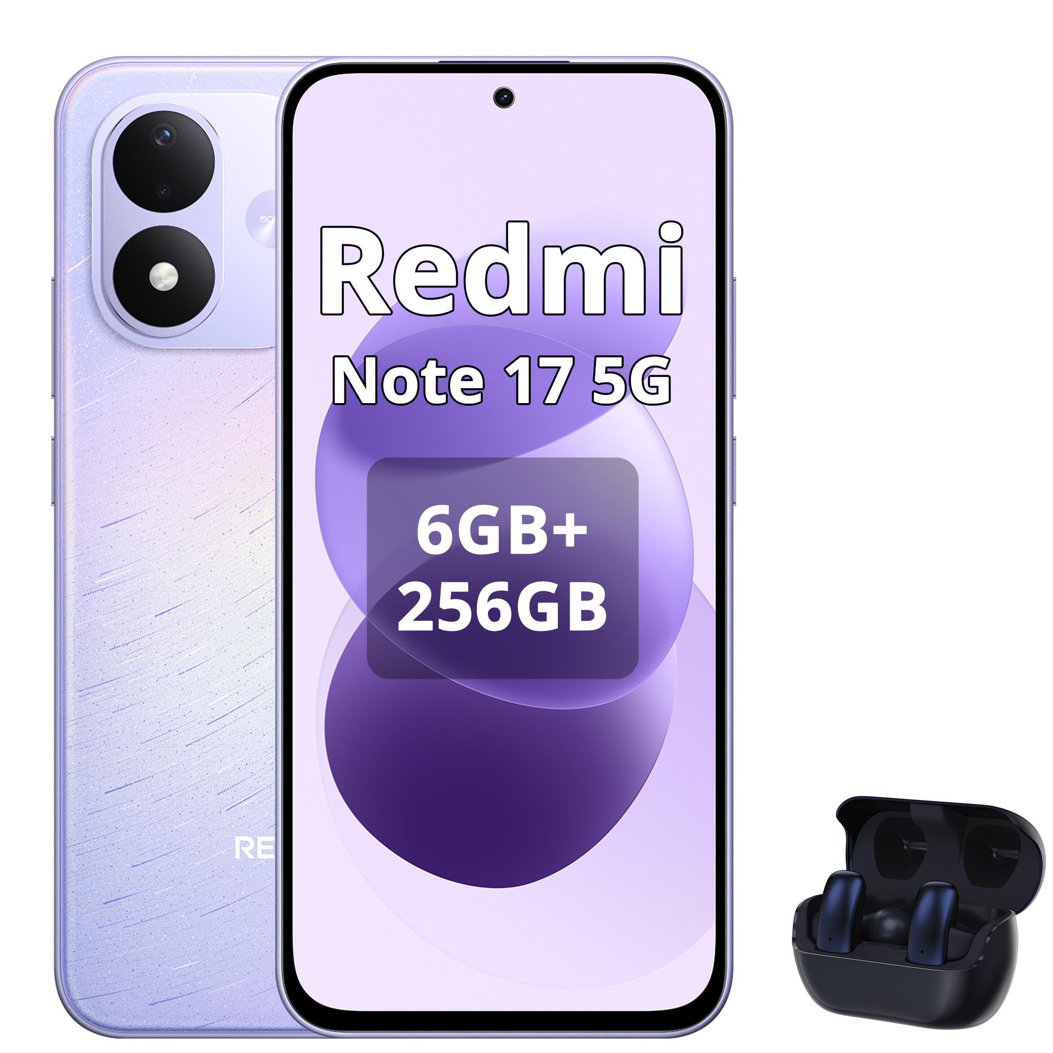 Xiaomi REDMI Note 17 5G Smartphone 6GB/256GB Purple (Inklusive Bluetooth-Kopfhörer)