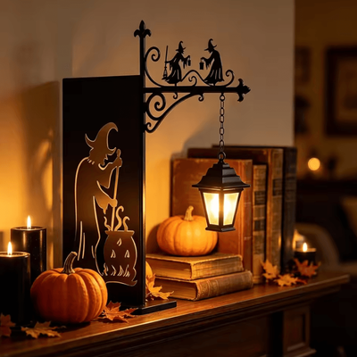 Inspire Curations Vintage Halloween Bookend Lamp Warm LED Bookshelf Light style E