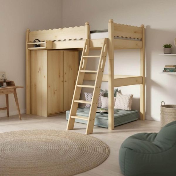 Hochbett Tim Welle - Kiefer