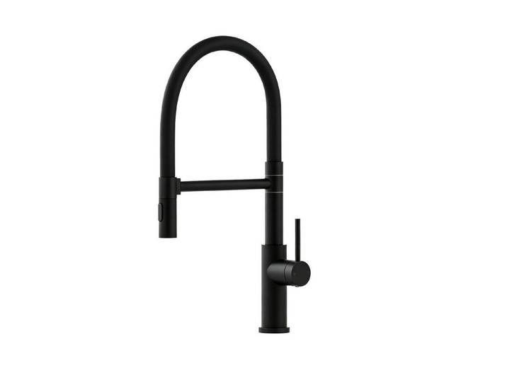 LuxusKollektion Küchenarmatur Küchenarmatur Schwarz Flexibel (1-St)