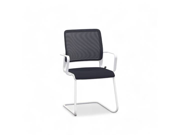 Cantilever Sitag SitagXilium Black with fixed armrests, Free swinging, New - Perfect for visitors and guests