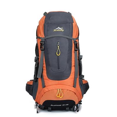 655 L Wanderrucksack Tagesrucksack Rucksack tragbar Multifunktional Langlebig Atmungsaktiv Rutschfest Außen Jagd Wandern Camping Reise Polyester Elasthan Nylon Schwarz Rot Dunkelmarine