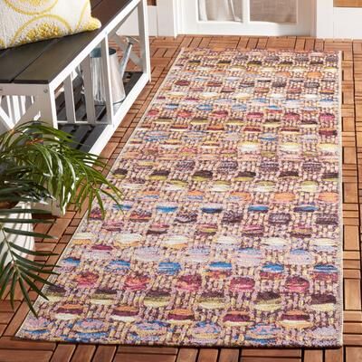 SAFAVIEH Barbados Yegana Modern Waterproof Patio Backyard Rug