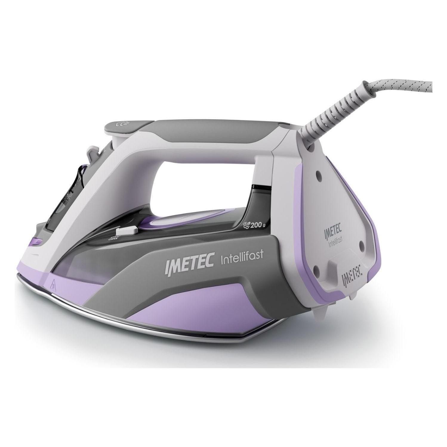 Imetec Intellifast Dampfbügeleisen, Intelli System Technologie, Ceramic Diamond Bügelsohle, 2400 W, Hub (2400 W, 200 g/min) (9030)