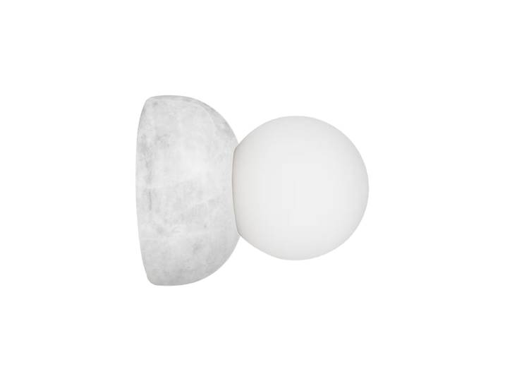 Design Wand- und Deckenlampe „Torrano“ mit Marmorsockel weisser Marmor Globen Lighting