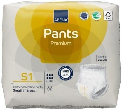Abena Pants Premium 1 Small - 6 paquets de 16 protections