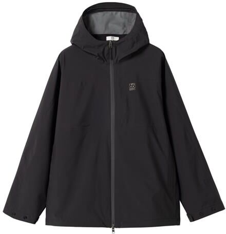66°North Unisex Adalvik Packable Rain Jacket, Black XXL