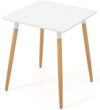 Lirago Square Dining Table with Adjustable Foot Pads for Dining Room Kitchen