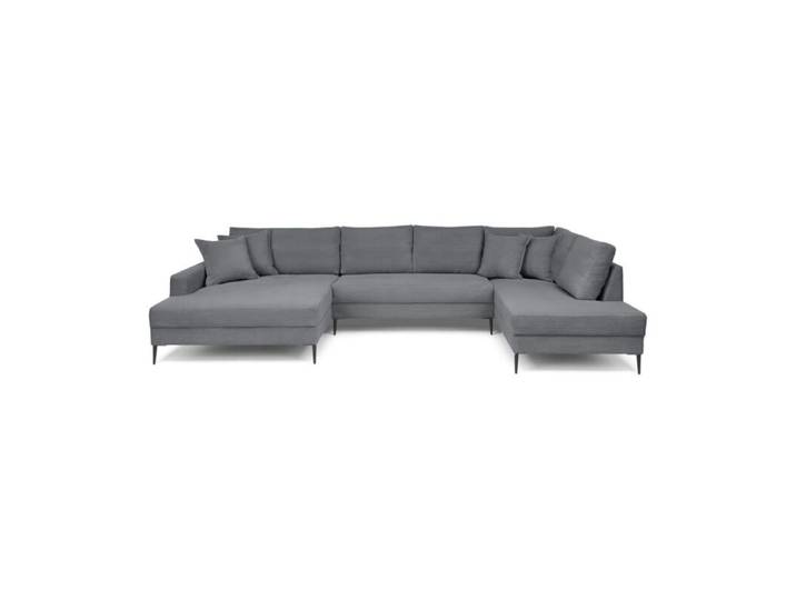 Trendstore Hilary Wohnlandschaft in Cord - Cord Zoom graphit , r