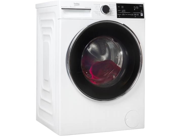 BEKO Waschmaschine B5WFT78410W , Energieeffizienz: A, weiß, B:60cm H:84cm T:58cm, Waschmaschinen, Dank SteamCure beseitigt Dampf Flecken und reduziert Falten, Waschmaschine