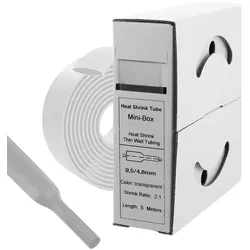 5m Schrumpfschlauch 9,5mm>4,8mm transparent