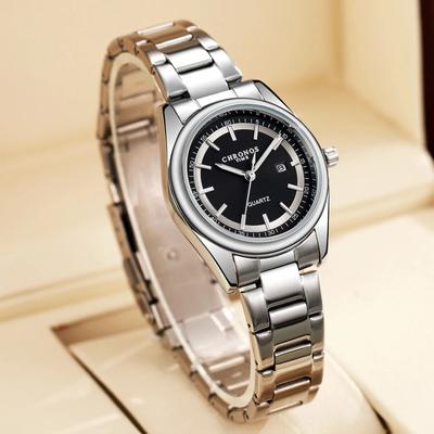 Uplift Essentials Executive Stainless Steel Business Watch Luxury Luminous Ladies Timepiece With Calendar For All Occasions black
