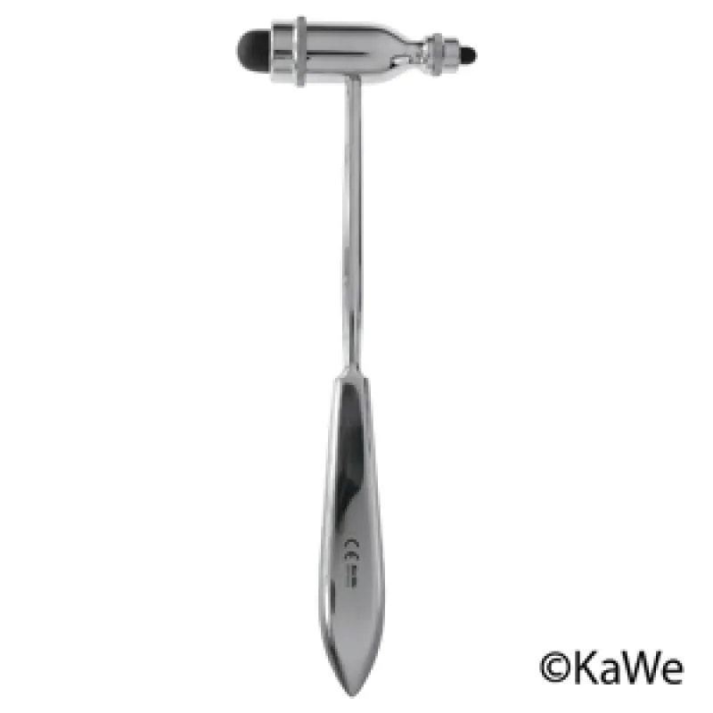 KIRCHNER & WILHELM GmbH + Co. KG Reflexhammer nach Trömner schwer 210gr, Metall-Griff, ohne Pinsel und Nadel, 24 cm lang 07.35102.001