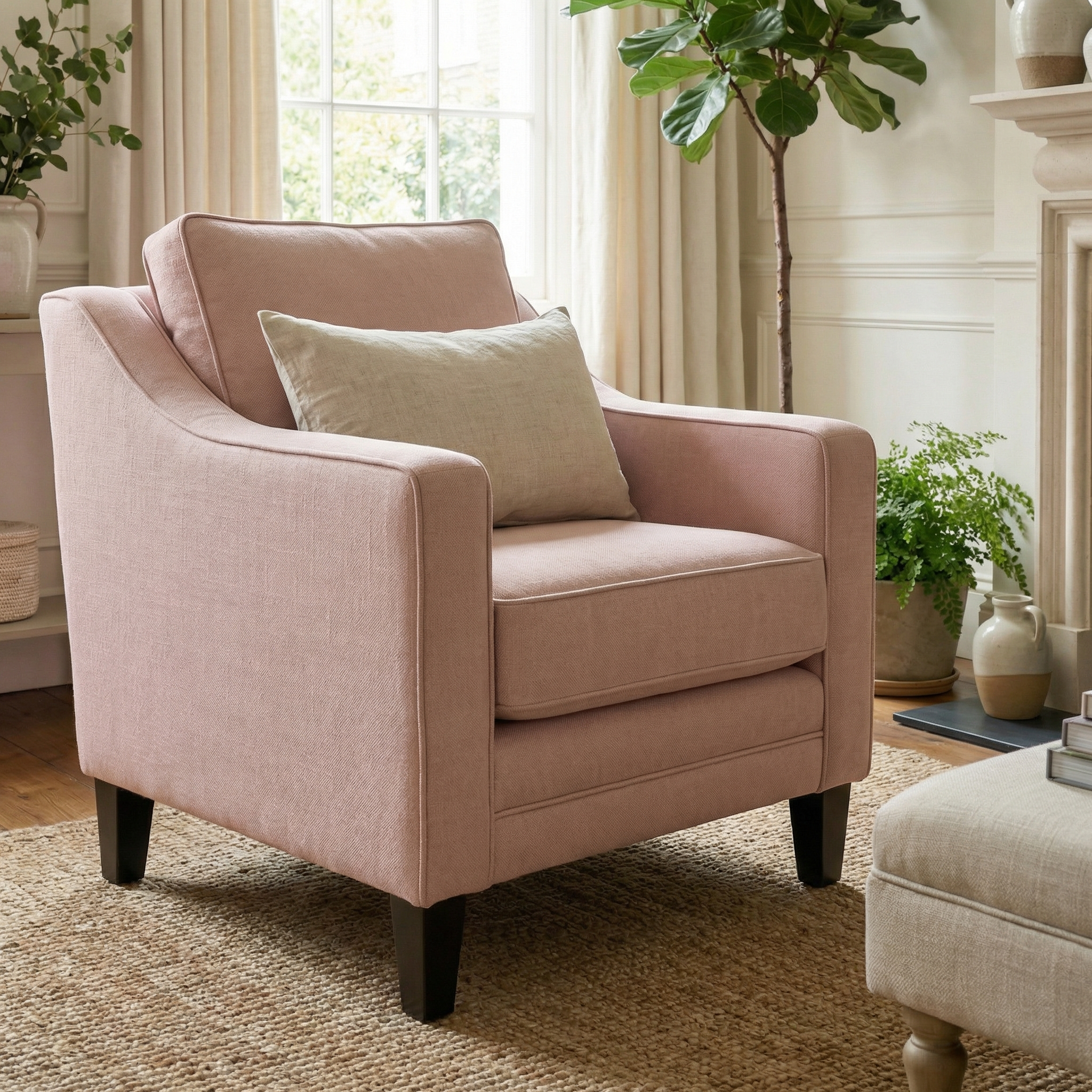 Sofa Style Wiltshire Armchair in Dusky Pink