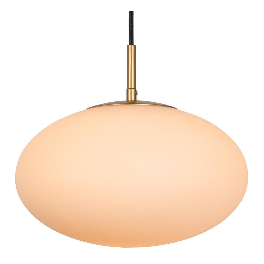 Lucide Elysee 3-lichts hanglamp design zwart met opaal glas