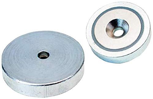 FORMAT Neodymium platte magneetgrijper zonder schroefdraadbus 40 x 8,0 mm