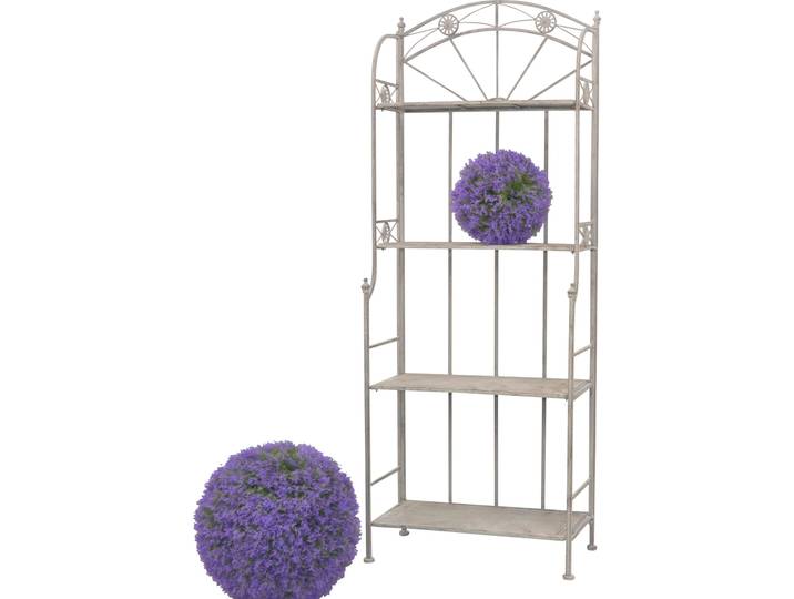 Standregal HOME AFFAIRE, grau, B:60cm H:159cm T:31cm, Metall, Regale, Standregal
